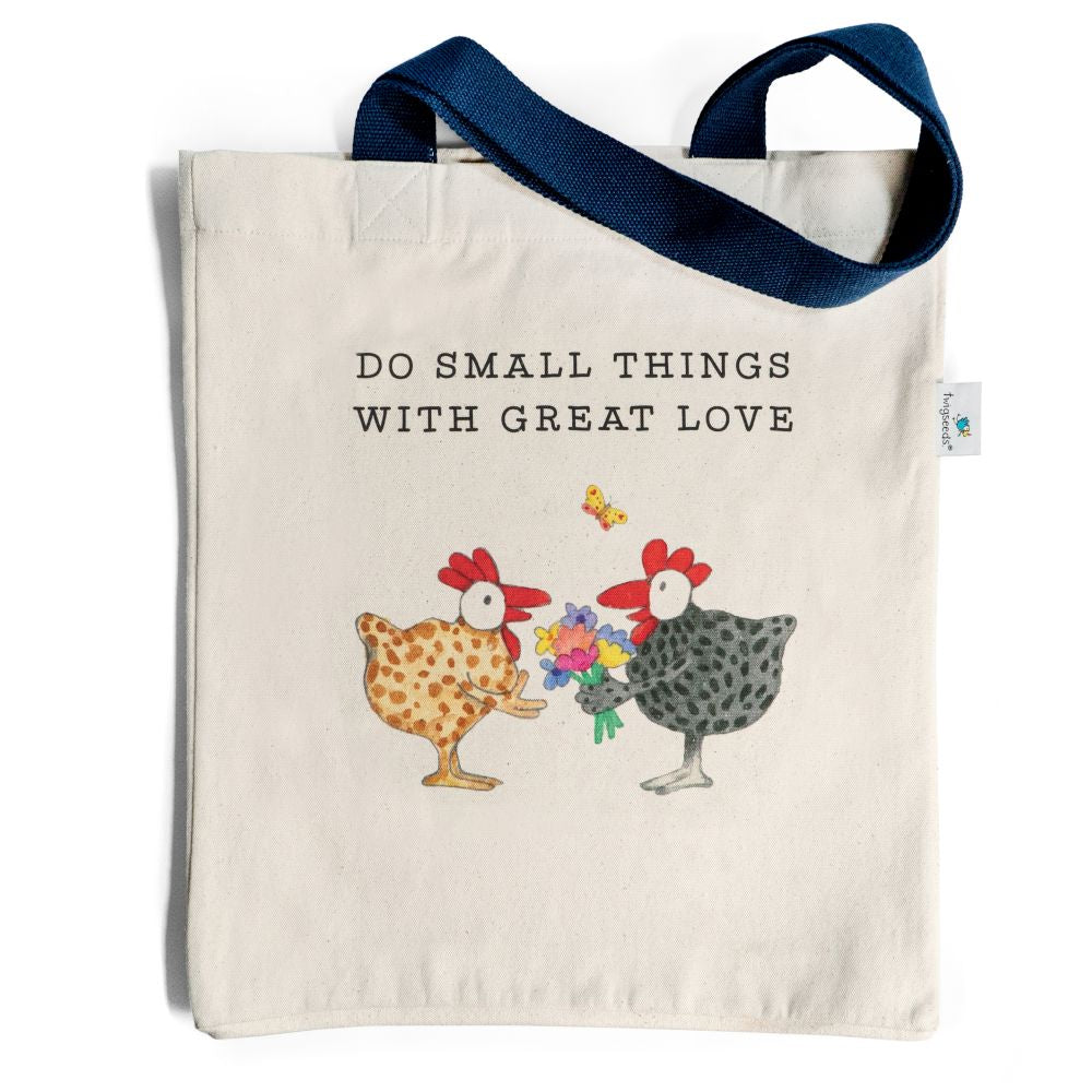 Twigseeds Organic Cotton Tote Bag - Do Small Things with Great Love