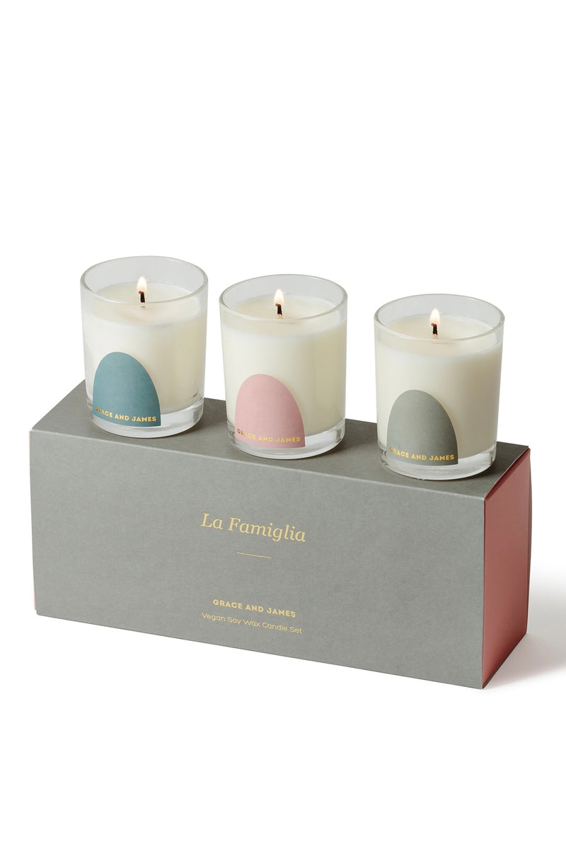 Grace & James La Famiglia Trio 20hr Candle Pack