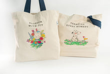 Load image into Gallery viewer, Twigseeds Organic Cotton Tote Bag - Treasure Every Moment
