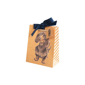 Wrendale Small Gift Bag - Little Sausage Dachshund