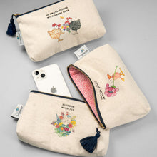 Load image into Gallery viewer, Twigseeds Accessory Pouch - Walk Slow, Breathe Deep, Talk with Nature
