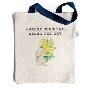 Twigseeds Organic Cotton Tote Bag - Gather Sunshine Along the Way