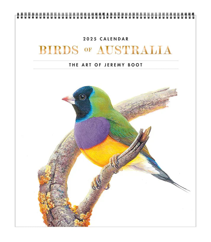 Jeremy Boot Deluxe Wall Calender - Birds of Australia 2025