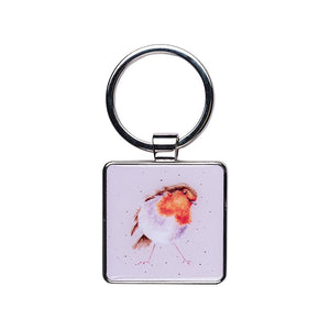 Wrendale Zinc Alloy Resin Keyring - Jolly Robin