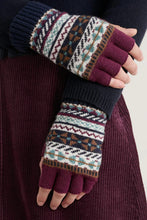 Load image into Gallery viewer, Seasalt Cornwall Mabyn Fingerless Gloves - Float Maritime Teak
