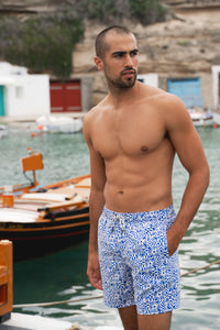 Shore Club Swim Shorts - Mediterranean Sun