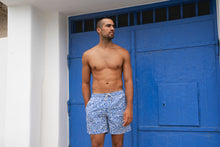 Load image into Gallery viewer, Shore Club Swim Shorts - Mediterranean Sun
