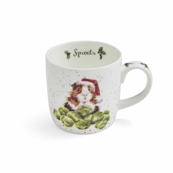 Royal Worcester Wrendale Mug - Guinea Pig Sprouts