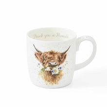 Load image into Gallery viewer, Royal Worcester Wrendale Large Mug - Thank you so Moooch
