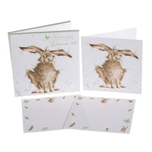 Load image into Gallery viewer, Wrendale Notecard Pack - &quot;Hare Brained&quot;
