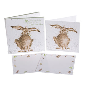 Wrendale Notecard Pack - "Hare Brained"