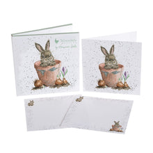 Load image into Gallery viewer, Wrendale Notecard Pack -&quot;The Flower Pot&quot;
