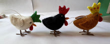 Load image into Gallery viewer, Red Tractor Designs Felt Christmas Ornament - White Chook
