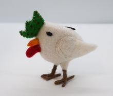 Load image into Gallery viewer, Red Tractor Designs Felt Christmas Ornament - White Chook
