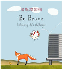 Load image into Gallery viewer, Red Tractor Little Soft Cover Quote Book - Be Brave
