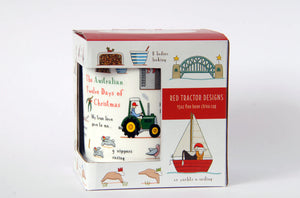 Red Tractor Christmas Mug -  The Australia 12 Days of Christmas