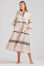 Load image into Gallery viewer, Shirty Sandy Relaxed Tiered Dress - Stone
