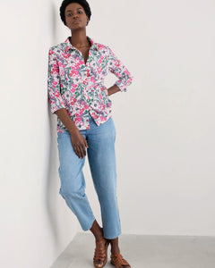 Seasalt Larissa Organic Cotton Shirt - Garden Flowers Tulip