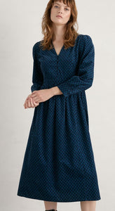 Seasalt Cornwall Rose Cottage Dress - Patchwork Ditsy Maritime