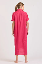 Load image into Gallery viewer, Shirty Annie Longline Shirtdress- Raspberry
