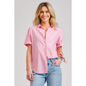 Shirty Annie Short Sleeve Shirt - Powder Pink