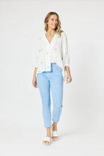 Load image into Gallery viewer, Pull on Jean in light blue with a mid rise and a little stretch for that extra comfort
