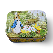 Load image into Gallery viewer, Beatrix Potter Peter Rabbit Small Rectangle Tin
