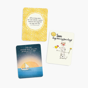 Twigseeds 24 Affirmation Cards & Stand - Sunshine