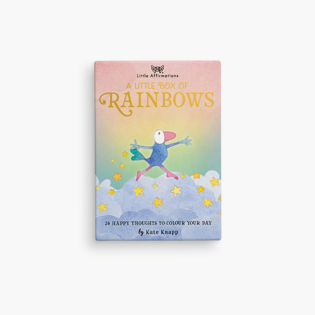 Twigseeds 24 Affirmation Cards & Stand - Rainbows