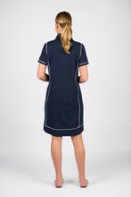 Load image into Gallery viewer, Vassalli Contrast Stitch Knit Dress - Ink
