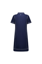 Load image into Gallery viewer, Vassalli Contrast Stitch Knit Dress - Ink
