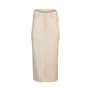 Vassalli Mid Length Skirt - Bone