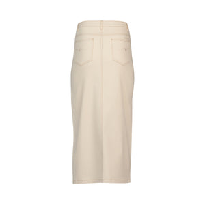 Vassalli Mid Length Skirt - Bone