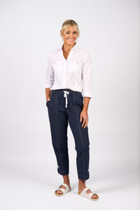 Vassalli Relaxed Leg Pant - Ink