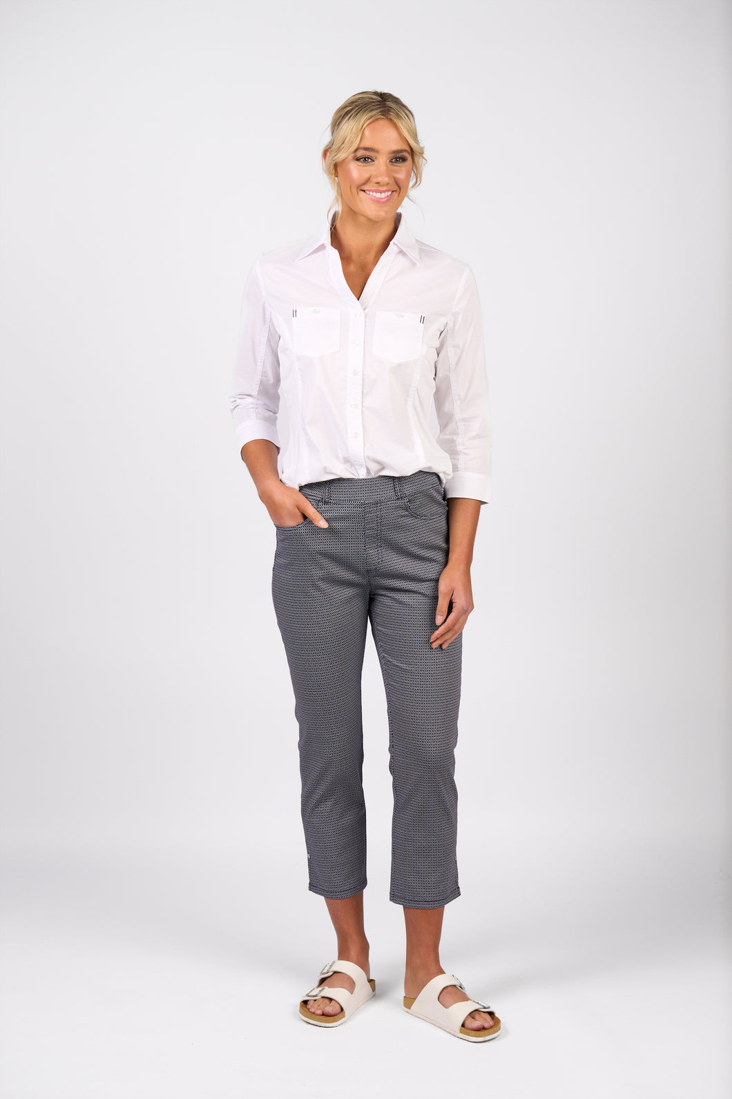 Vassalli Slim Leg 7/8 Pants - Sim