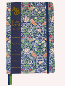 William Morris A5 Lined Journal - Strawberry Thief