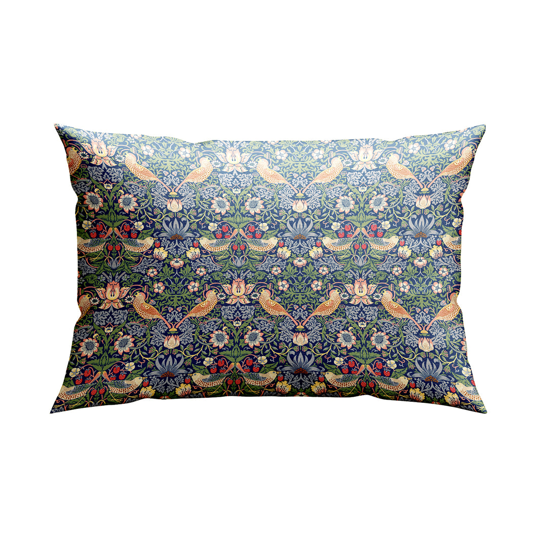 William Morris Satin Pillow Case - Strawberry Thief