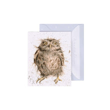 Load image into Gallery viewer, Wrendale Mini Greeting Card - What a Hoot
