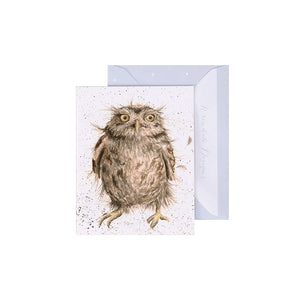 Wrendale Mini Greeting Card - What a Hoot