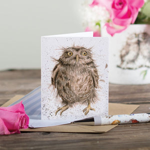 Wrendale Mini Greeting Card - What a Hoot