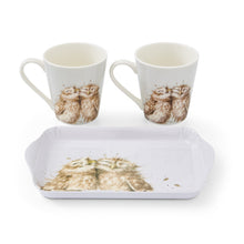 Load image into Gallery viewer, Pimpernel Wrendale Designs Mug &amp; Tray Set - Owl
