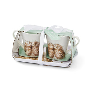 Pimpernel Wrendale Designs Mug & Tray Set - Owl