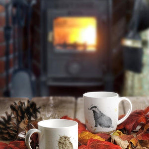 Royal Worcester Wrendale Fine Bone China Mug - Country Gent Badger