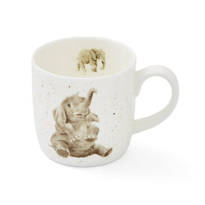 Royal Worcester Wrendale Fine Bone China Mug - Role Model Elephant