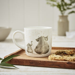 Royal Worcester Wrendale Fine Bone China Mug - Role Model Elephant