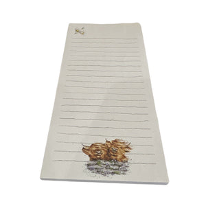 Wrendale Magnetic Shopping Pad - Daisy Coo Highland Cow