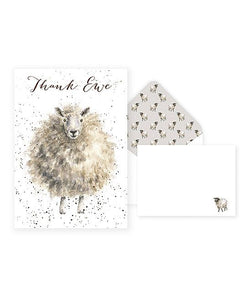 Wrendale Thank You Stationery Pack - Sheep