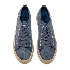 Walk in Pitas Linen Sneaker- Blue