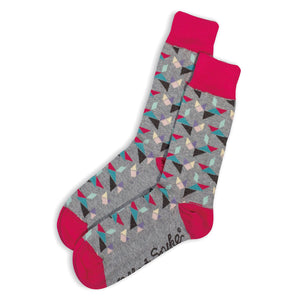 Australian Made Cotton Socks - Kitty - Grey Marle