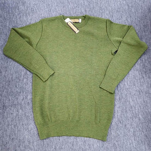 Australian Merino Wool Sophie Crew Neck Jumper - Olive